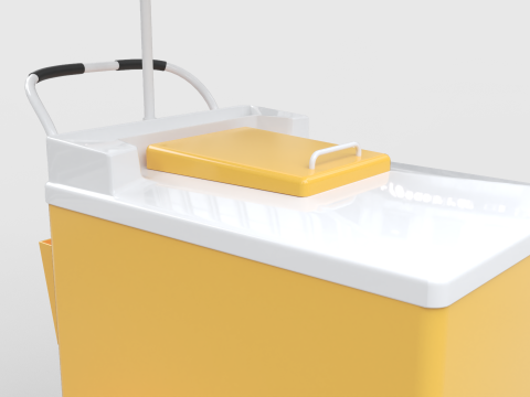 Ice Cream Push Cart Model 3D