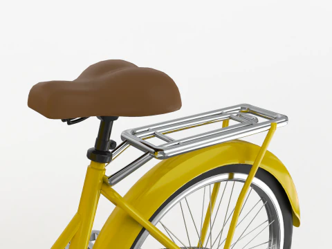 Ice Cream Tricycle With Freezer 3D Model