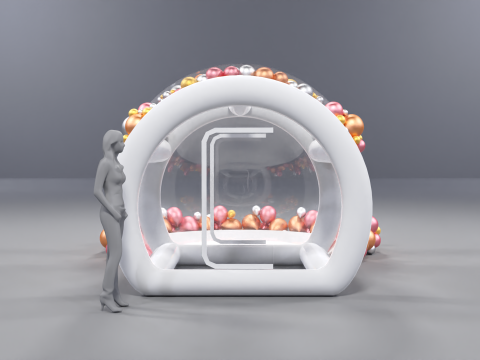 Inflatable Bubble House Dome 3 Meters Diameter 3D Model