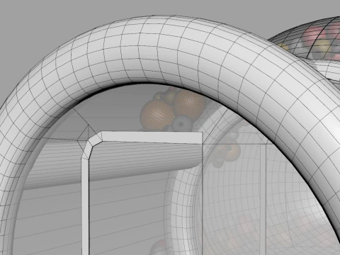 Inflatable Bubble House Dome 3 Meters Diameter 3D Model