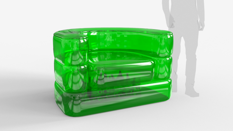 Inflatable Cooler Sofa 3D 模型 .c4d .max .obj .3ds .fbx .stl .blend 