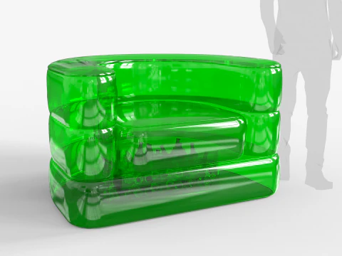 Opblaasbare koelbank 3D Model