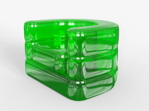 Inflatable Cooler Sofa 3D Model