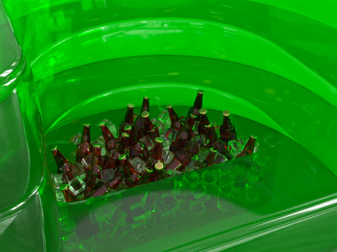 Inflatable Cooler Sofa 3D Model