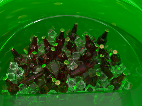 Inflatable Cooler Sofa 3D Model