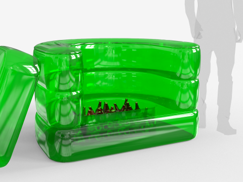 Inflatable Cooler Sofa 3D 模型