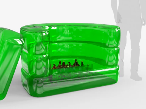 Inflatable Cooler Sofa 3D Model