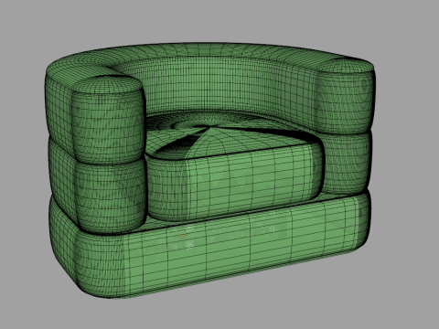 Inflatable Cooler Sofa 3D 模型