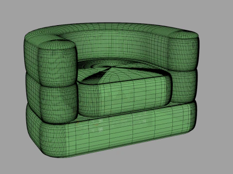 Inflatable Cooler Sofa 3D Model