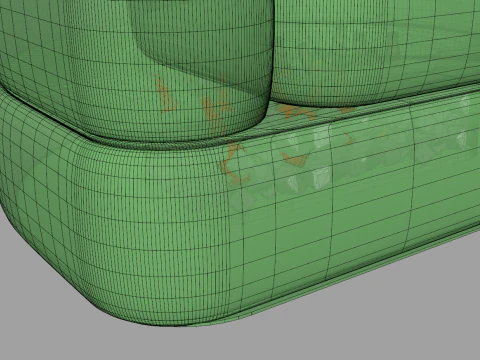 Inflatable Cooler Sofa 3D Model