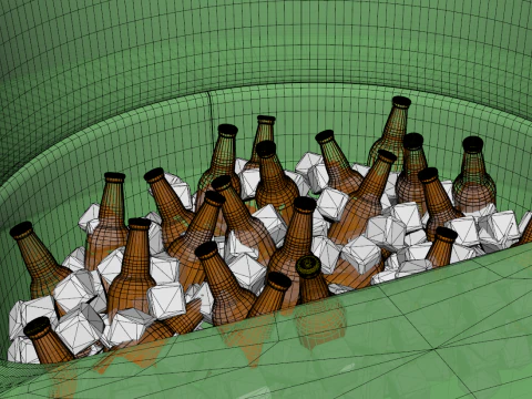 Inflatable Cooler Sofa 3D Model