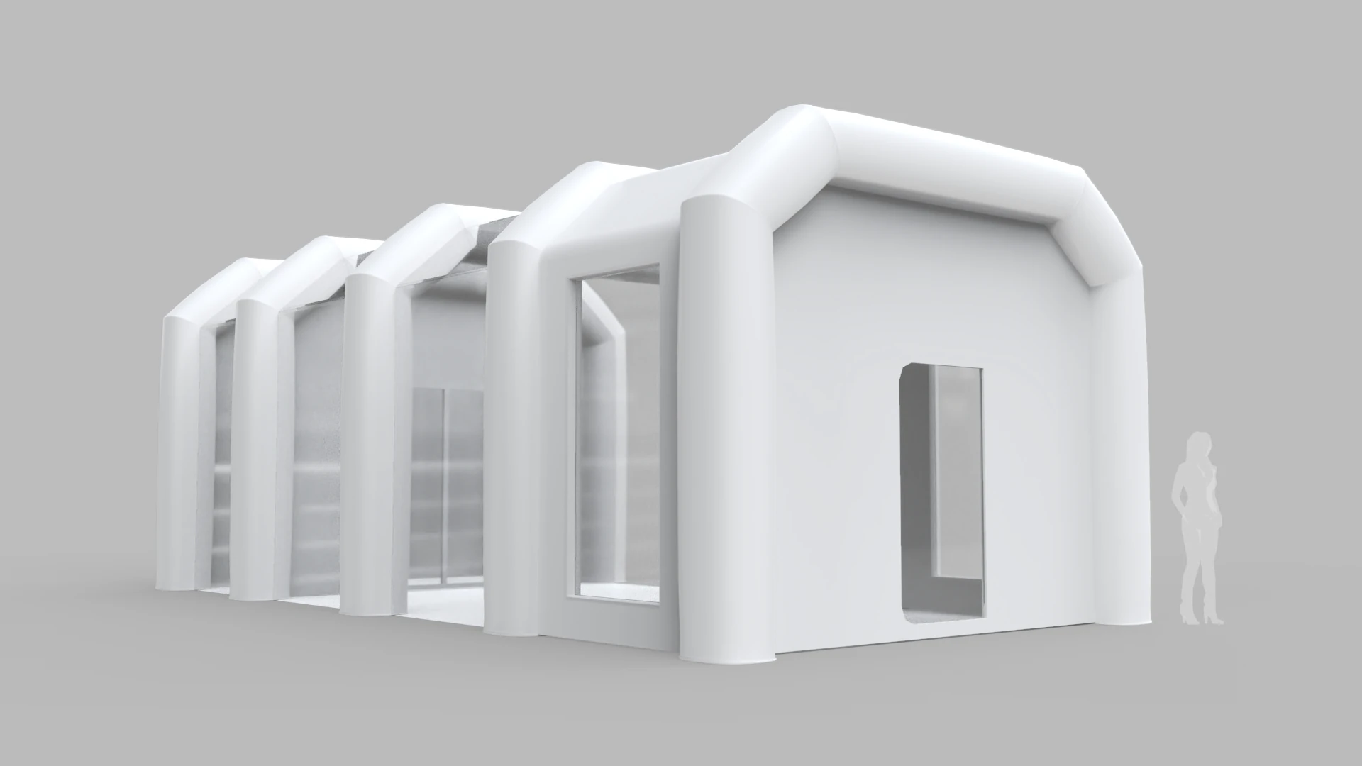 Inflatable Paint Booth 3D Model .c4d .max .obj .3ds .fbx .stl .blend