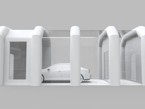 Inflatable Paint Booth 3D Model