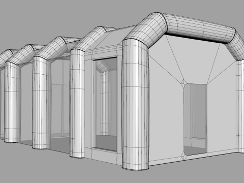 Inflatable Paint Booth 3D Model