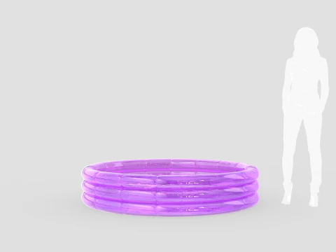 Piscina infl&aacute;vel Modelo 3D