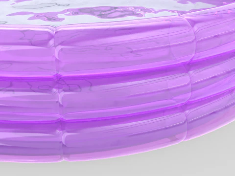 Piscina infl&aacute;vel Modelo 3D