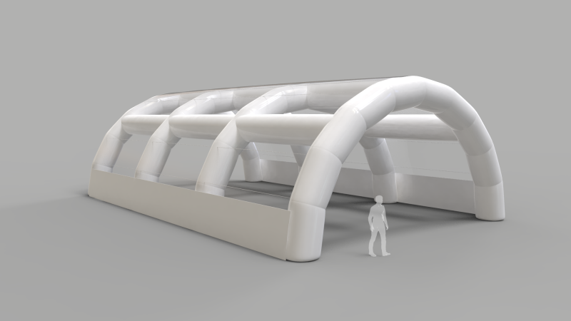 Inflatable Tent - Exhibition Hall 3D 模型 .c4d .max .obj .3ds .fbx .stl .blend 
