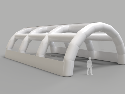 Inflatable Tent - Exhibition Hall 3D Модель