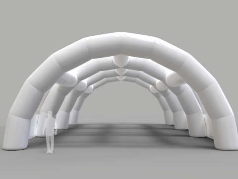 Inflatable Tent - Exhibition Hall 3D 模型