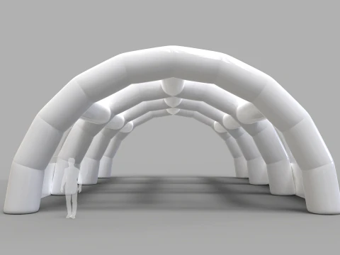 Inflatable Tent - Exhibition Hall 3D Model