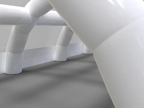 Inflatable Tent - Exhibition Hall 3D Model