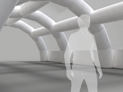 Inflatable Tent - Exhibition Hall 3D 模型