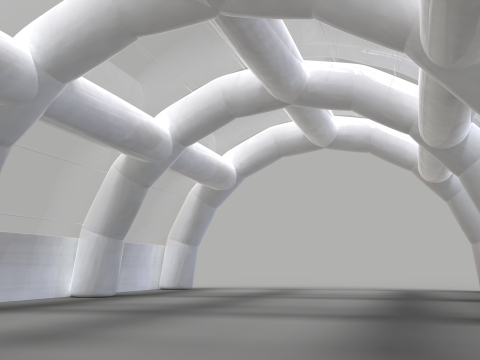 Inflatable Tent - Exhibition Hall 3D 模型