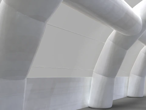 Inflatable Tent - Exhibition Hall 3D Model