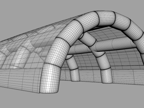 Inflatable Tent - Exhibition Hall 3D 模型