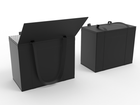 Insulated Reusable Grocery Thermal Bag Model 3D