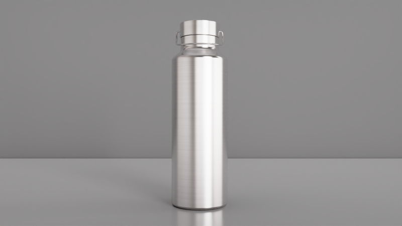Insulated Stainless Steel Water Bottle 750ml 3D Model .c4d .max .obj .3ds .fbx .stl .blend 