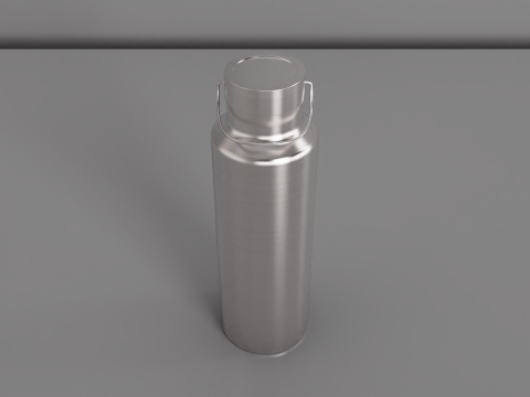 Insulated Stainless Steel Water Bottle 750ml 3D Model