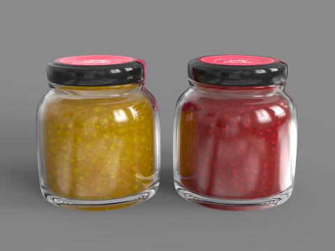 Jam Jars 3D Модель