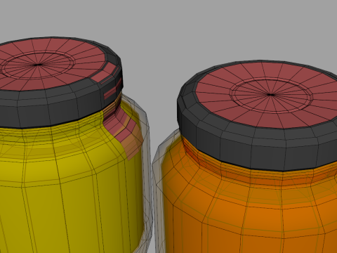 Jam Jars 3D Model