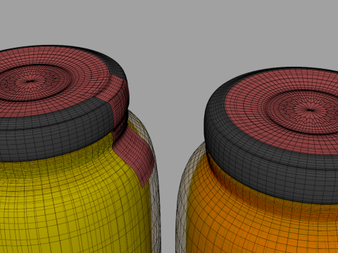 Jam Jars 3D Model