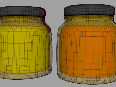 Jam Jars 3D Model