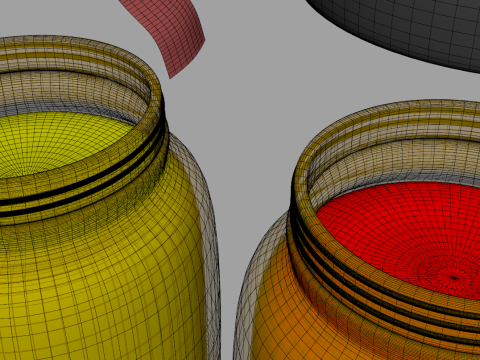 Jam Jars 3D Model