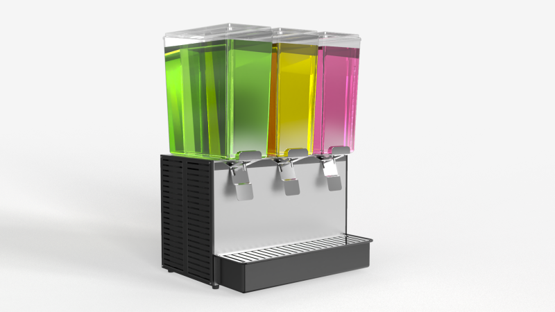 Juice Dispenser Model 3D .c4d .max .obj .3ds .fbx .stl .blend 