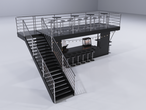 Kiosk Bar 1 Modelo 3D