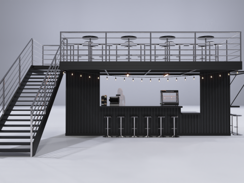 Kiosk Bar 1 Model 3D