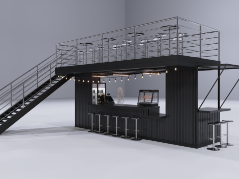 Kiosk Bar 1 Model 3D