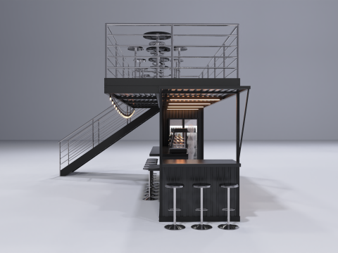 Kiosk Bar 1 Model 3D