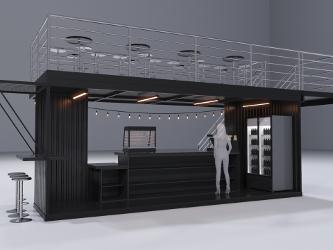 Kiosk Bar 1 Model 3D