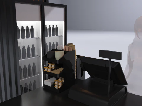 Kiosk Bar 1 3D Model