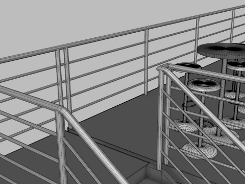 Kiosk Bar 1 3D Model