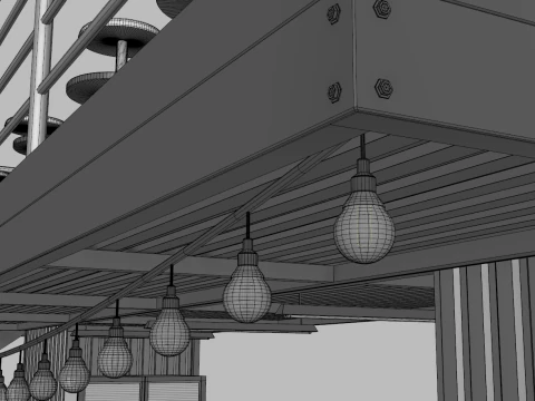 Kiosk Bar 1 3D Model