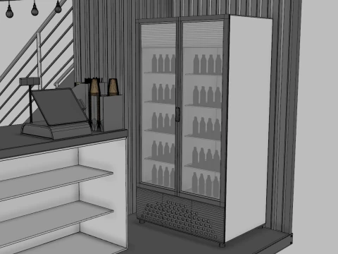 Kiosk Bar 1 3D Model
