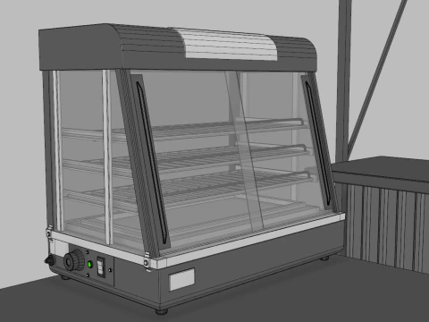 Kiosk Bar 1 3D Model