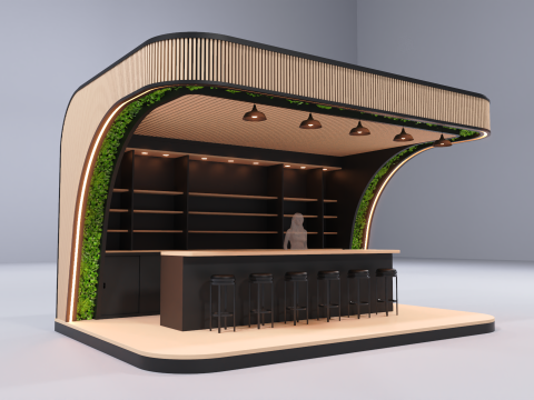 Kiosk Bar 2 Modelo 3D
