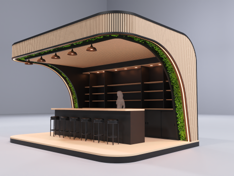 Kiosk Bar 2 3D 模型